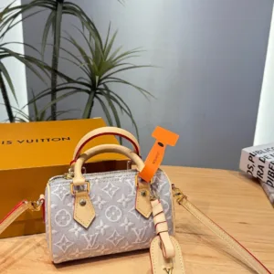 LV denim Nano Speedy handbag