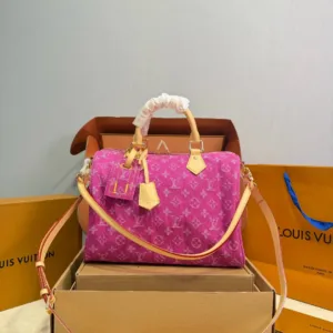 Louis Vuitton denim Speedy handbag