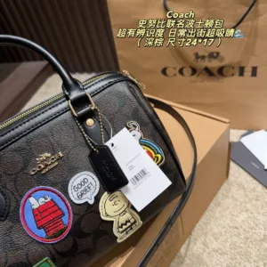 Coach x Peanuts Snoopy Boston tote HandBags
