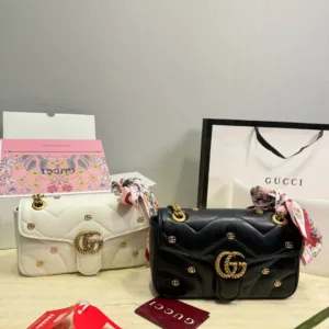 Gucci GG Marmont Head Layer Sheepskin Bee Series Bag