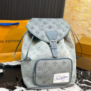 LV Limited Edition Denim Cowboy Backpack