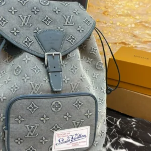 LV Limited Edition Denim Cowboy Backpack