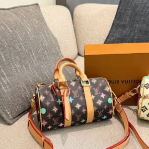 LV Monogram Multicolore Keepall Pillow Handbags