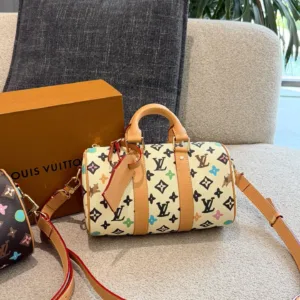 LV Monogram Multicolore Keepall Pillow Handbags