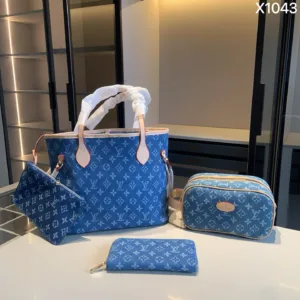 Louis Vuitton shopping bag makeup bag wallet series combination X1044