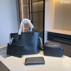 Louis Vuitton shopping bag makeup bag wallet series combination X1044