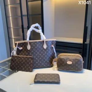 Louis Vuitton shopping bag makeup bag wallet series combination X1044