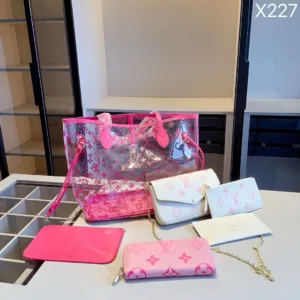 Louis Vuitton shopping bag+pillow bag+wallet X607