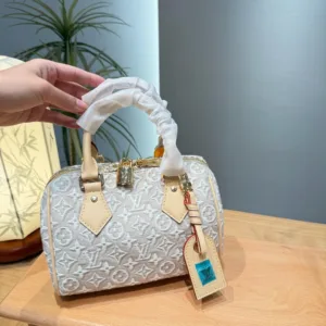 Louis Vuitton embossed embroidered pillow handbags