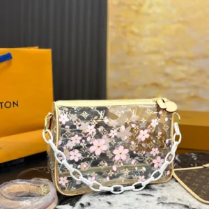 Louis Vuitton jelly PVC pillow handbags
