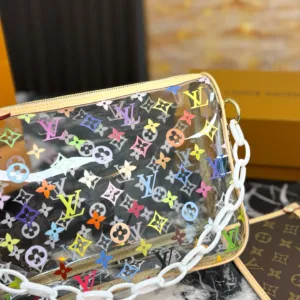Louis Vuitton jelly PVC pillow handbags