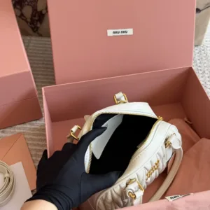 Miu Miu bowling tote handbags