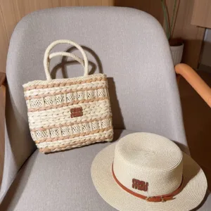 Miu Miu new handmade woven Handbag