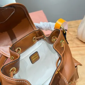 MiuMiu cognac colored backpack