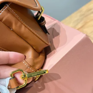 MiuMiu cognac colored backpack