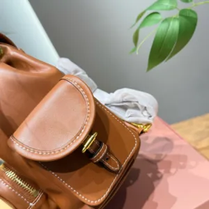 MiuMiu cognac colored backpack