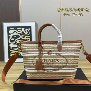 Prada woven tote hand bags