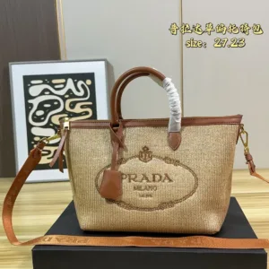 Prada woven tote hand bags