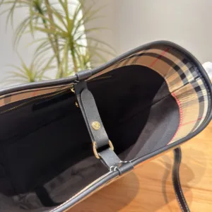 Burberry classic plaid bucket handbag