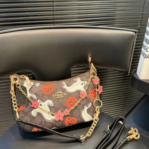 Coach Teri Pumpkin Underarm Hot tote Bag