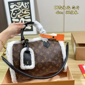 L&V pillow tote handbags