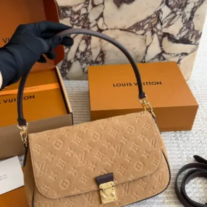 LV suede stick tote handbags