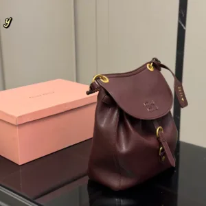 Miu Miu leather backpack bags