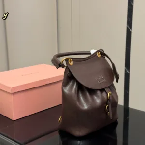 Miu Miu leather backpack bags