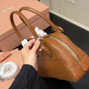 Miumiu crescent shell tote handbags