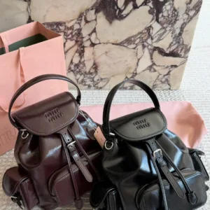 Miumiu early spring fashion essential backpack
