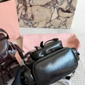 Miumiu early spring fashion essential backpack