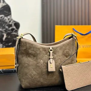 LV suede Carryall Careo tote hand bags
