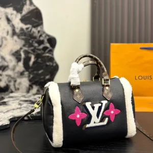 LV brand new teddy plush pillow bag Tote Hand Bags