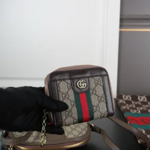 GUCCI Shell Bag Doll Pendant Scarf Wallet
