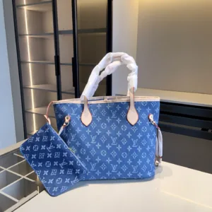 LV denim shopping bag scarf wallet X1147 combination