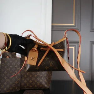LV neverfull shopping bag carryall armpit bag wallet