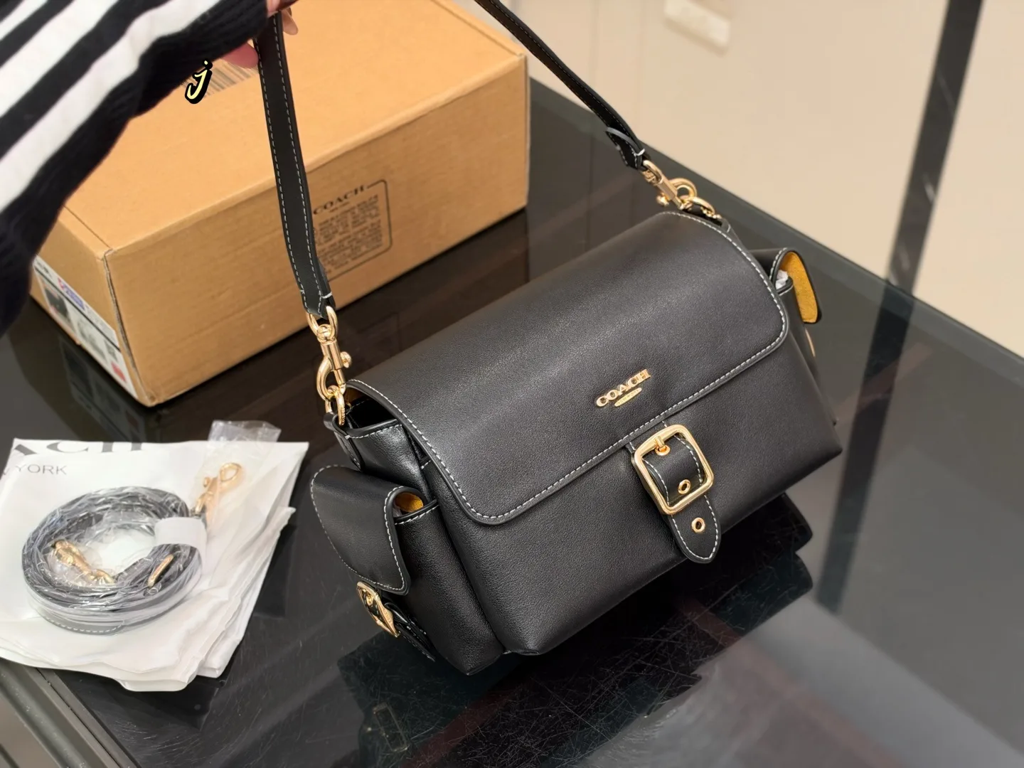 Coach Black Alice Underarm tote HandBags - Image 8