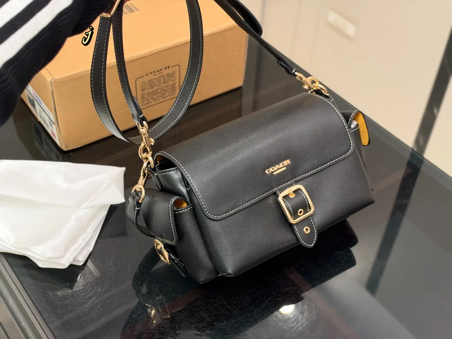 Coach Black Alice Underarm tote HandBags - Image 7