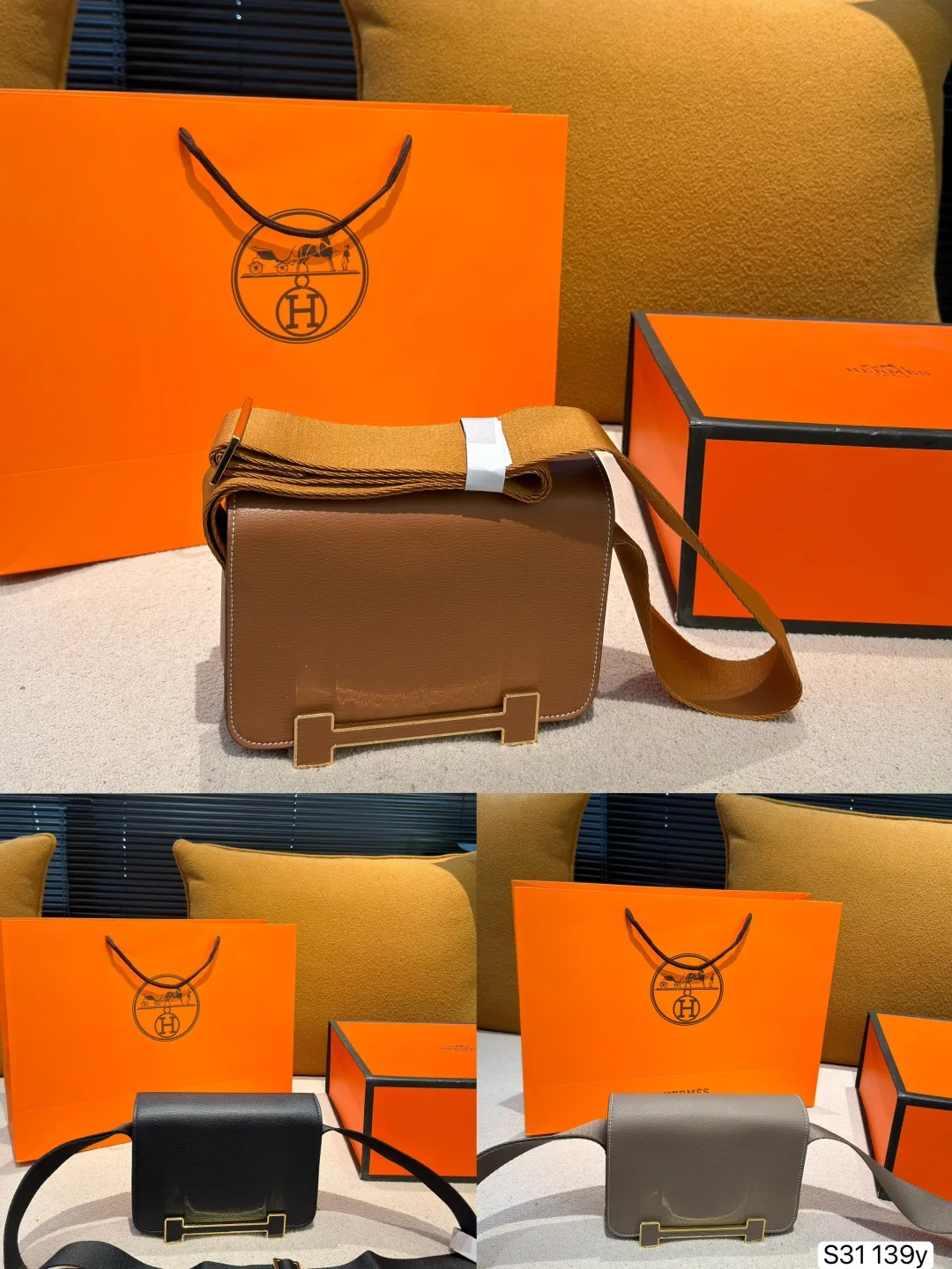 Hermes Geta Tote Handbags