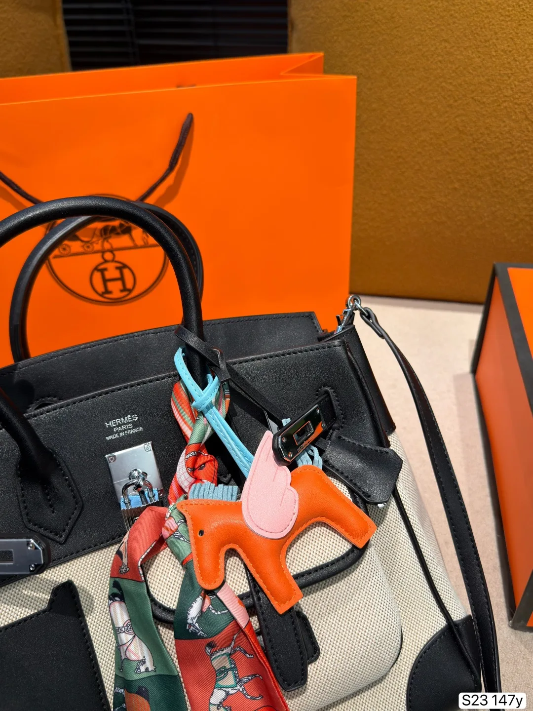 Hermes workwear series s23147y birkin tote handbags - Image 9