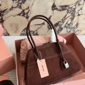 Miu Miu vivant suede retro shell handbag