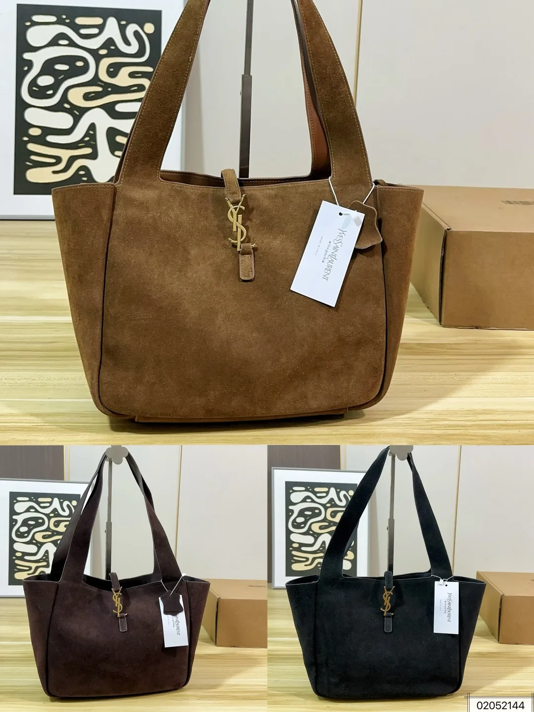 Yves Saint Laurent suede Tote handbag