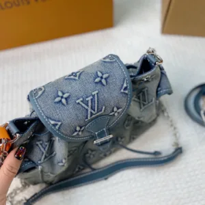 LV Odyssey washed denim shoulder Tote Hand Bags