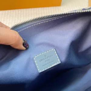 LV Slouchy washed denim armpit Tote Hand Bags
