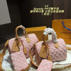 LV Speedy P9 embossed Tote Hand bags