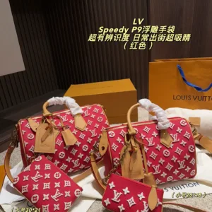 LV Speedy P9 embossed Tote Hand bags