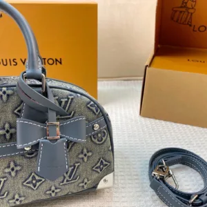 LV East West Washed Cowboy Bowling Tote Hand Bags