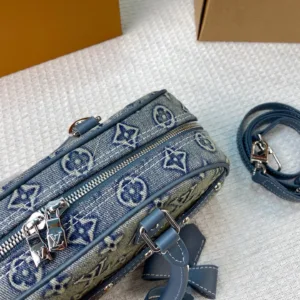 LV East West Washed Cowboy Bowling Tote Hand Bags