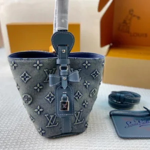 LV washed denim All in BB Tote Hand Bags
