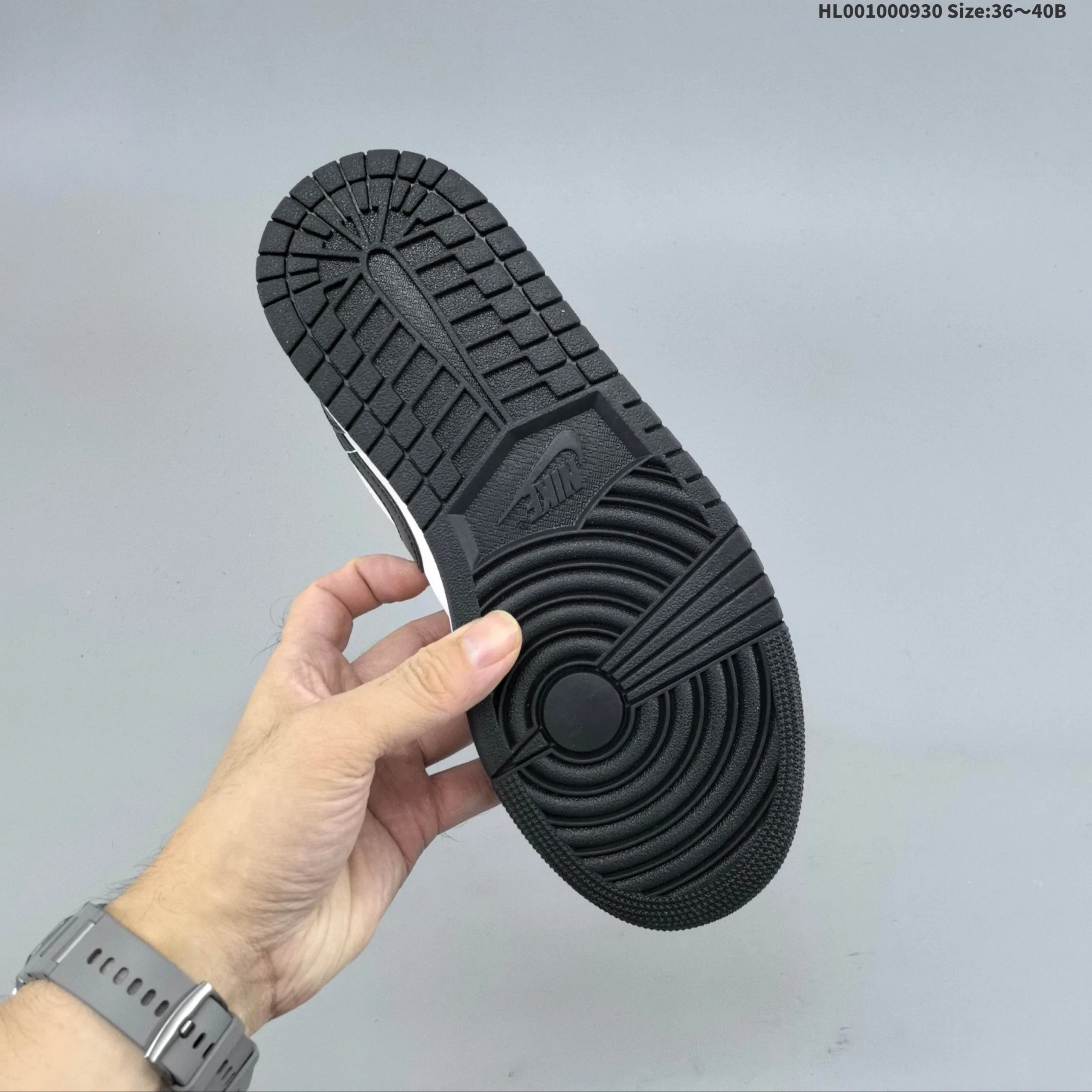 Air Jordan 1 Low cut Black Powder AJ1 1st generation sneakers - Image 6